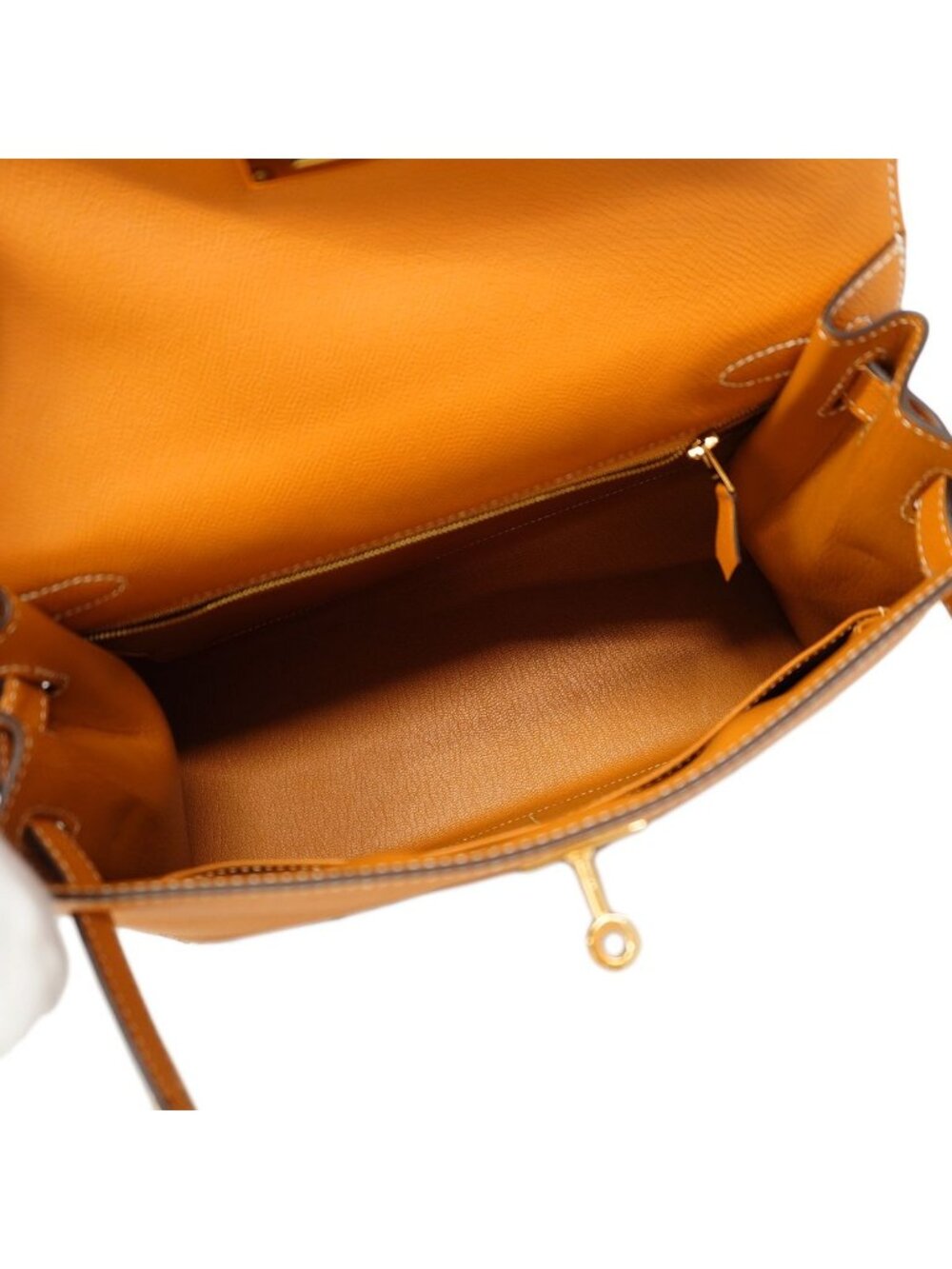 Hermes Handbag Kelly 28 Veau Epsom Gold 2-Way - Picture 4 of 10